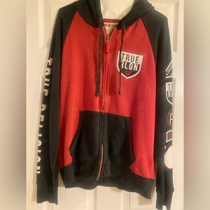 Men’s True Religion Zip-Up Jacket Size Large